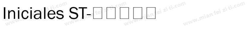 Iniciales ST字体转换